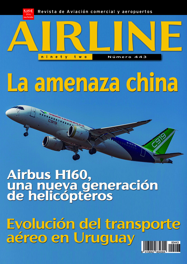Portada de la revista Airline Ninety Two 443, noviembre de 2025.